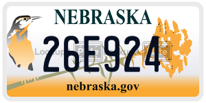26E924  license plate in NE