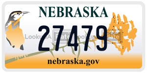 27479  license plate in NE