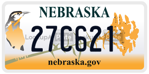 27C621  license plate in NE