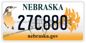 27C880  license plate in NE