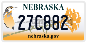 27C882  license plate in NE