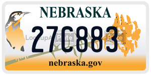 27C883  license plate in NE