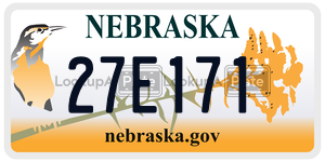 27E171  license plate in NE