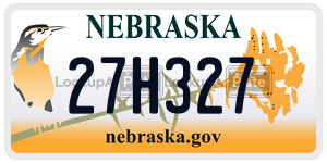 27H327  license plate in NE