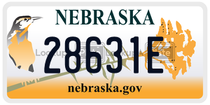 28631E  license plate in NE