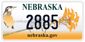 2885  license plate in NE