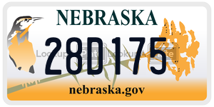 28D175  license plate in NE