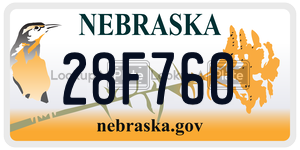 28F760  license plate in NE