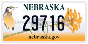 29-716  license plate in NE