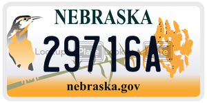 29-716A  license plate in NE