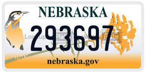 293697  license plate in NE