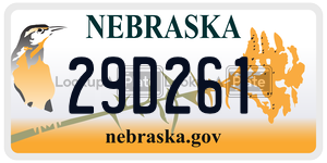 29D261  license plate in NE