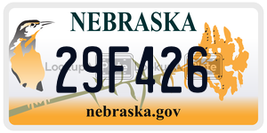 29F426  license plate in NE