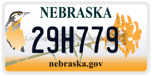 29H779  license plate in NE