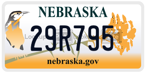 29R795  license plate in NE