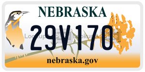 29V170  license plate in NE