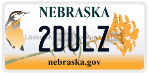 2DULZ  license plate in NE