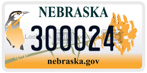 300024  license plate in NE