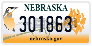 301863 license plate in Nebraska