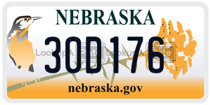 30D176  license plate in NE