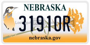 31910R  license plate in NE