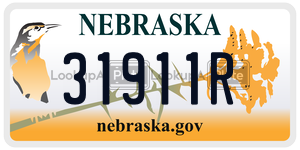 31911R  license plate in NE