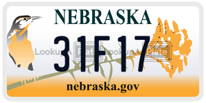 31F17  license plate in NE