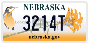 3214T  license plate in NE