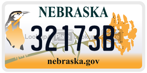 32173B  license plate in NE