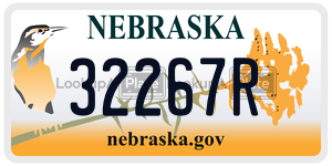 32267R  license plate in NE