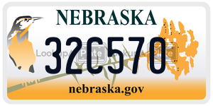 32C570  license plate in NE