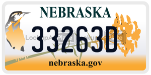 33263D  license plate in NE