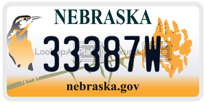 33387W  license plate in NE