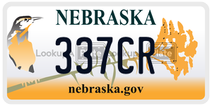 337CR  license plate in NE