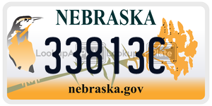 33813C  license plate in NE