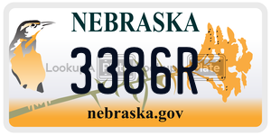 3386R  license plate in NE