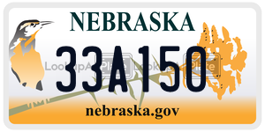 33A150  license plate in NE