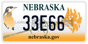33E66  license plate in NE