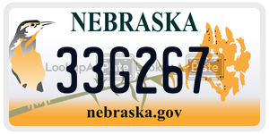 33G267  license plate in NE