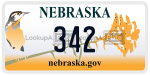 342  license plate in NE