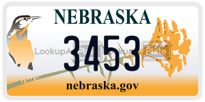 3453  license plate in NE