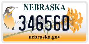 34656D  license plate in NE