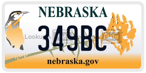 349BC  license plate in NE