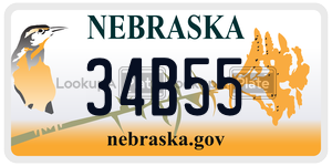 34B55  license plate in NE