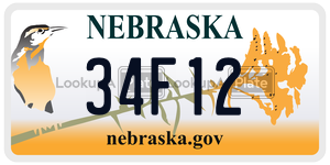 34F12  license plate in NE