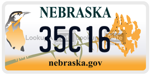 35C16  license plate in NE