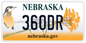 360DR  license plate in NE