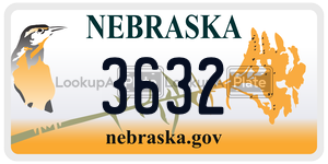 3632  license plate in NE