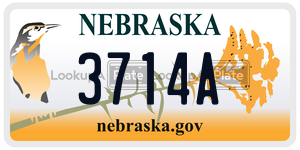 3714A  license plate in NE
