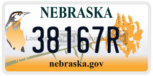 38167R  license plate in NE